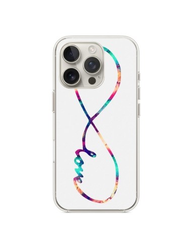 Coque iPhone 16 Pro Love Forever Infini Couleur - Eleaxart