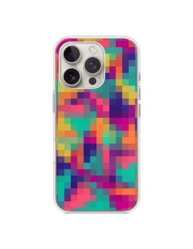 Coque iPhone 16 Pro Exotic Mosaic Pixels Azteque - Eleaxart