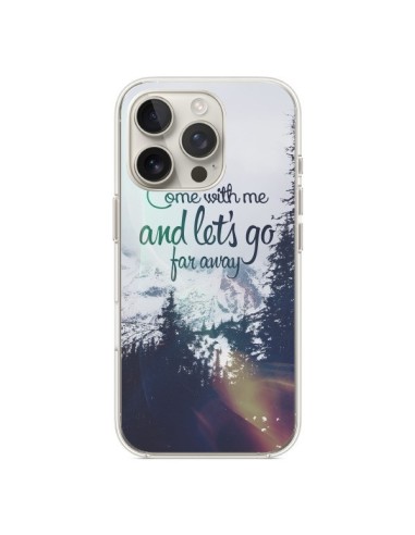 Coque iPhone 16 Pro Let's Go Far Away Snow Neige - Eleaxart