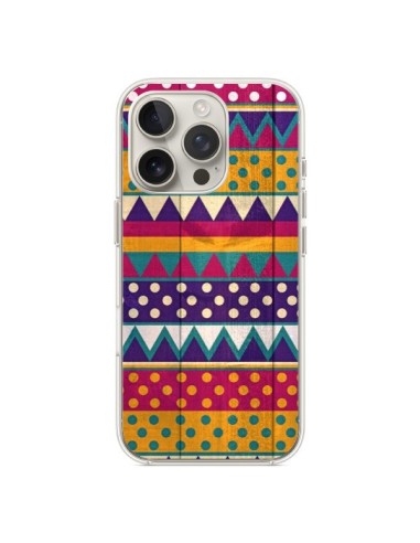 Coque iPhone 16 Pro Mexican Triangle Aztec Azteque - Eleaxart