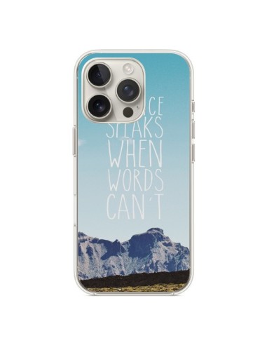 Coque iPhone 16 Pro Silence speaks when words can't paysage - Eleaxart