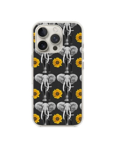 Coque iPhone 16 Pro Elephant Tournesol - Eleaxart