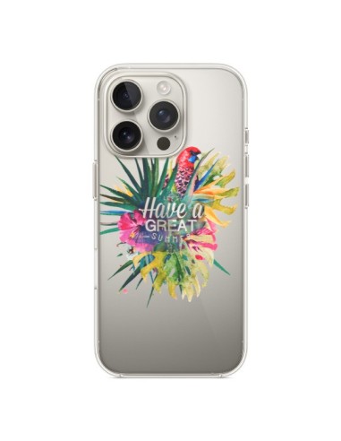 Coque iPhone 16 Pro Have a great summer Ete Perroquet Parrot - Eleaxart