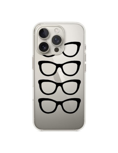 Coque iPhone 16 Pro Sunglasses Lunettes Soleil Noir Transparente - Project M