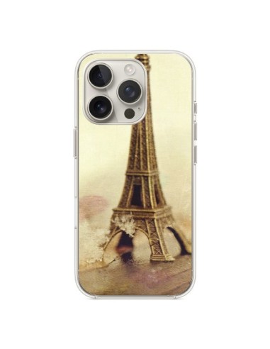 Coque iPhone 16 Pro Tour Eiffel Vintage - Irene Sneddon