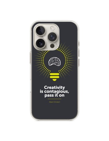 Coque iPhone 16 Pro Creativity is contagious, Einstein - Shop Gasoline