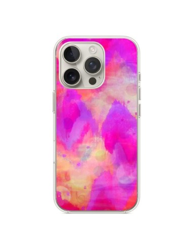 Coque iPhone 16 Pro Coeur Tribal Rose - Ebi Emporium