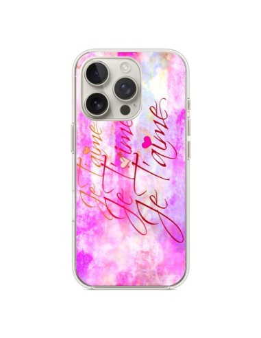 Coque iPhone 16 Pro Je t'aime I Love You - Ebi Emporium