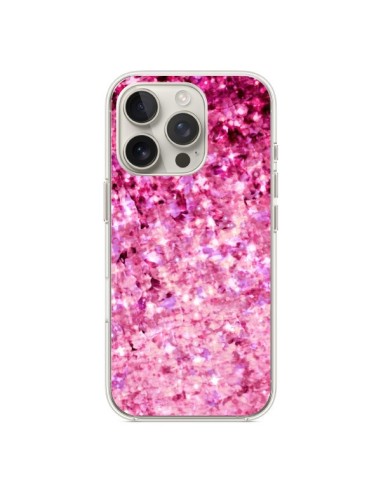 Coque iPhone 16 Pro Romance Me Paillettes Roses - Ebi Emporium