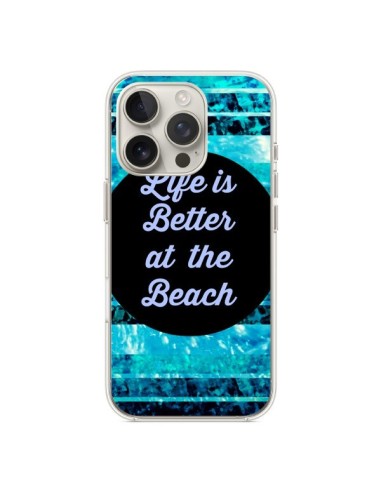 Coque iPhone 16 Pro Life is Better at The Beach - Ebi Emporium