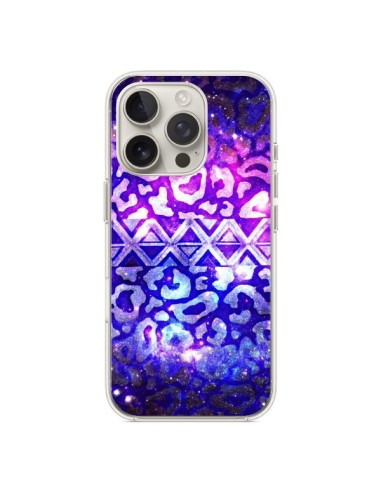 Coque iPhone 16 Pro Tribal Leopard Galaxy - Ebi Emporium