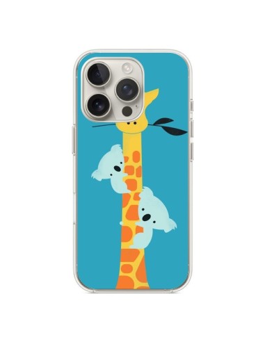 Coque iPhone 16 Pro Koala Girafe Arbre - Jay Fleck