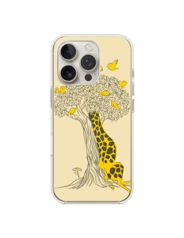 Coque iPhone 16 Pro Girafe Amis Oiseaux - Jay Fleck