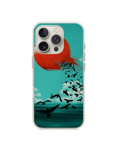 Coque iPhone 16 Pro Soleil Oiseaux Mer - Jay Fleck