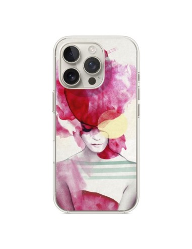 Coque iPhone 16 Pro Bright Pink Portrait Femme - Jenny Liz Rome