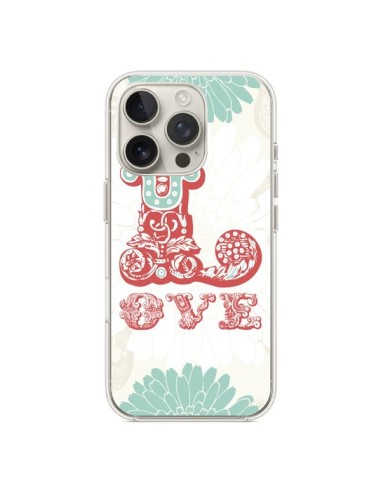 Coque iPhone 16 Pro Love Fleurs Flourish - Javier Martinez