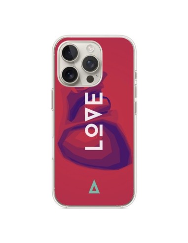 Coque iPhone 16 Pro Love Coeur Triangle Amour - Javier Martinez