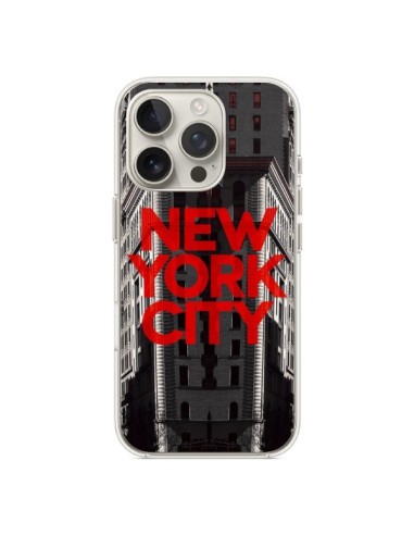 Coque iPhone 16 Pro New York City Rouge - Javier Martinez