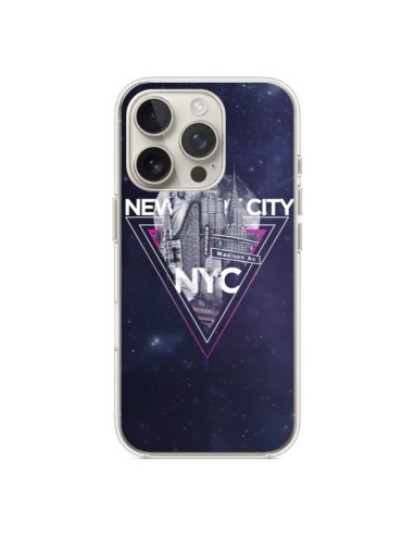 Coque iPhone 16 Pro New York City Triangle Rose - Javier Martinez