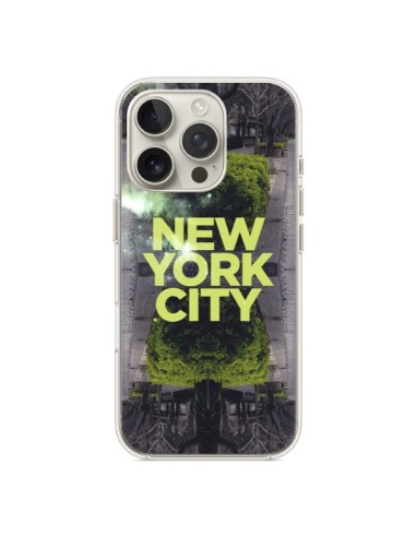 Coque iPhone 16 Pro New York City Vert - Javier Martinez