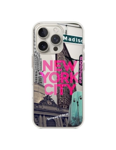 Coque iPhone 16 Pro New Yorck City NYC Transparente - Javier Martinez