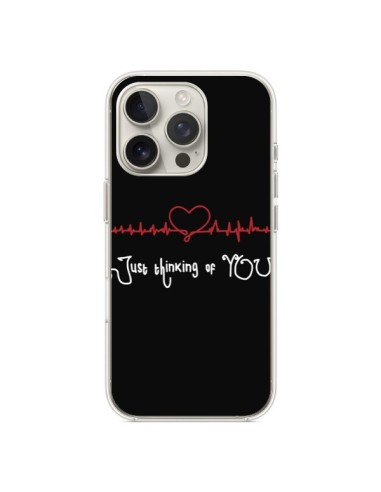 Cover iPhone 16 Pro Just Thinking of You Cuore Amore - Julien Martinez