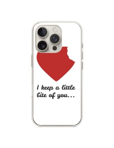 Coque iPhone 16 Pro I Keep a little bite of you Coeur Love Amour - Julien Martinez