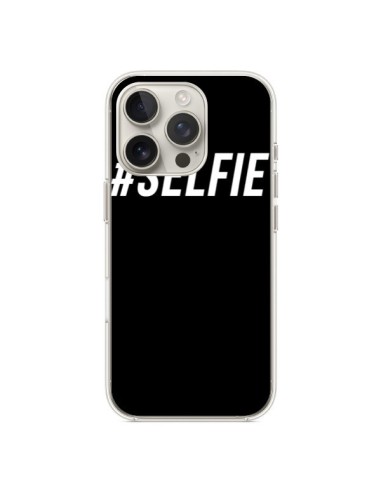 Coque iPhone 16 Pro Hashtag Selfie Blanc Vertical - Jonathan Perez