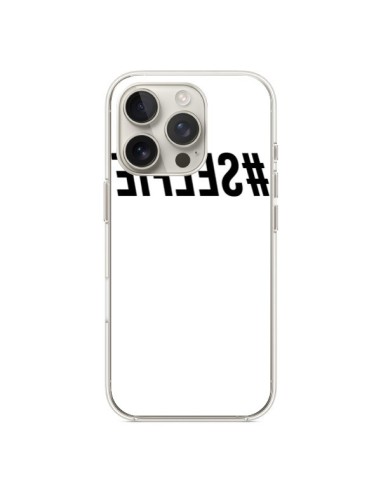 Coque iPhone 16 Pro Hashtag Selfie Noir Inversé - Jonathan Perez