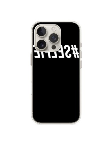 Coque iPhone 16 Pro Hashtag Selfie Blanc Inversé - Jonathan Perez