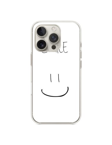 Coque iPhone 16 Pro Smile Souriez en Blanc - Jonathan Perez