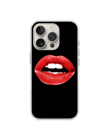 Coque iPhone 16 Pro Lèvres Rouges - Jonathan Perez