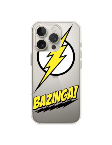 Coque iPhone 16 Pro Bazinga Sheldon The Big Bang Thoery Transparente - Jonathan Perez