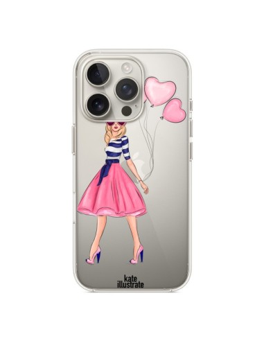 Coque iPhone 16 Pro Legally Blonde Love Transparente - kateillustrate