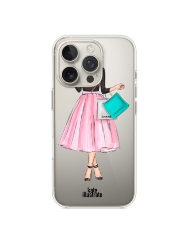 Coque iPhone 16 Pro Shopping Time Transparente - kateillustrate