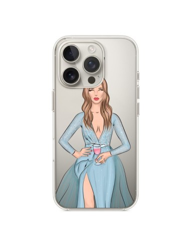 Coque iPhone 16 Pro Cheers Diner Gala Champagne Transparente - kateillustrate