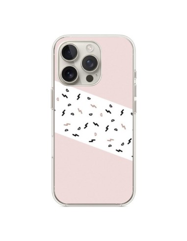 Coque iPhone 16 Pro Festive Pattern Rose - Koura-Rosy Kane