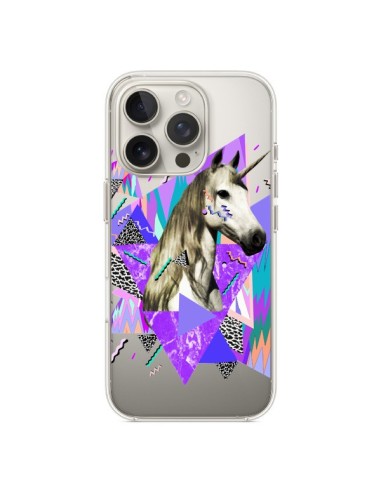 Coque iPhone 16 Pro Licorne Unicorn Azteque Transparente - Kris Tate