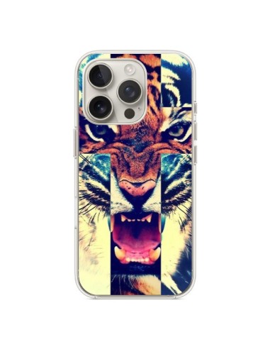 Coque iPhone 16 Pro Tigre Swag Croix Roar Tiger - Laetitia