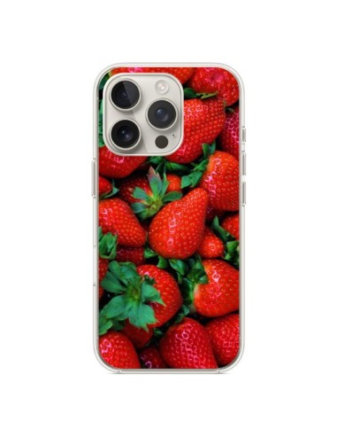 Coque iPhone 16 Pro Fraise Strawberry Fruit - Laetitia