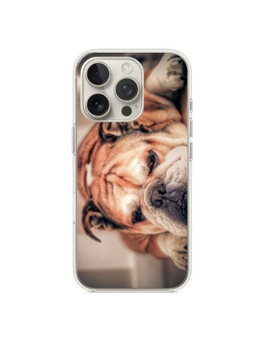 Coque iPhone 16 Pro Chien Bulldog Dog - Laetitia