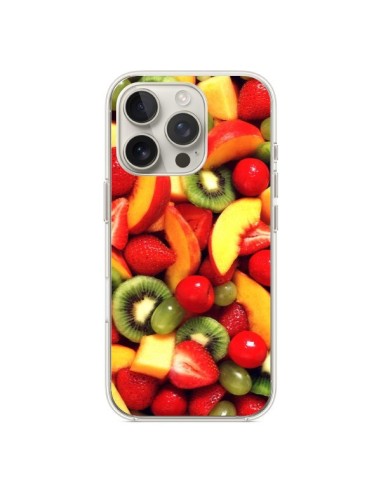 Coque iPhone 16 Pro Fruit Kiwi Fraise - Laetitia