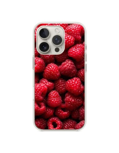 Coque iPhone 16 Pro Framboise Raspberry Fruit - Laetitia