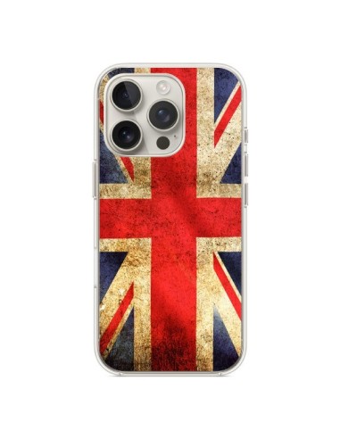 Coque iPhone 16 Pro Drapeau Angleterre Anglais UK - Laetitia