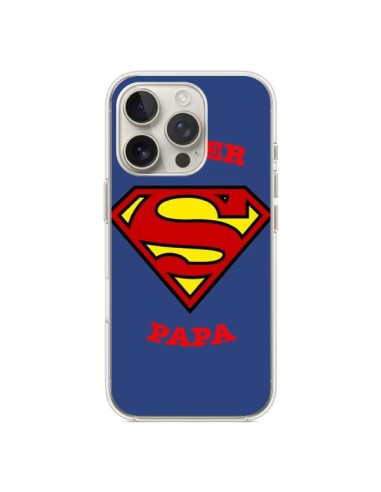 Coque iPhone 16 Pro Super Papa Superman - Laetitia