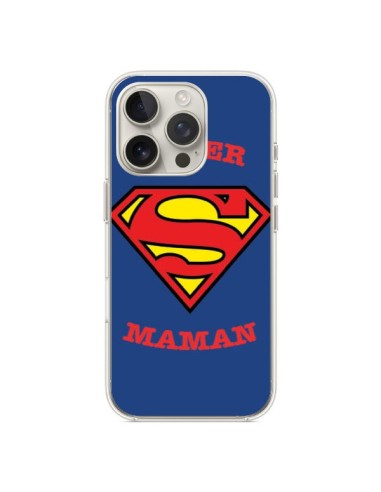 Coque iPhone 16 Pro Super Maman Superman - Laetitia