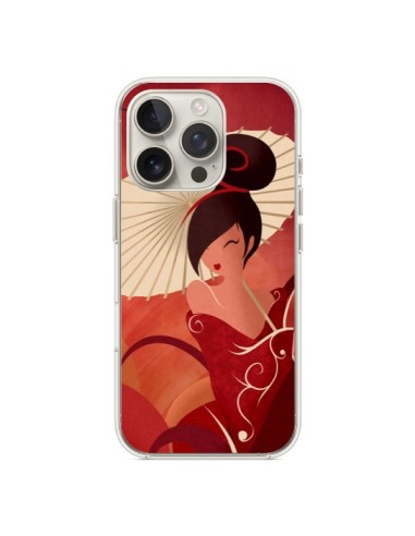 Coque iPhone 16 Pro Sakura Asian Geisha - LouJah