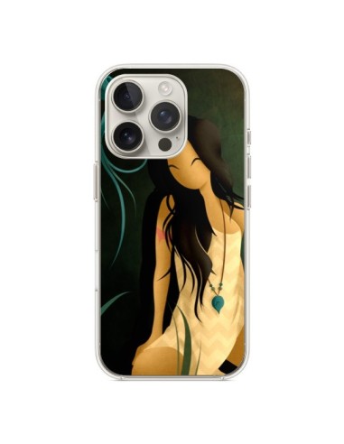 Coque iPhone 16 Pro Femme Indienne Pocahontas - LouJah