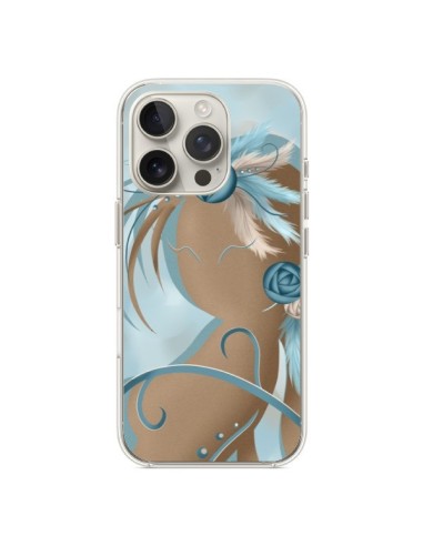 Coque iPhone 16 Pro Femme Plume Zoey Woman Feather - LouJah