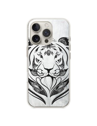 Coque iPhone 16 Pro Tattoo Tiger Tigre - LouJah